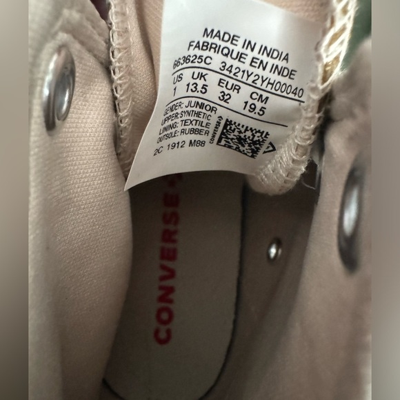 Converse Gold Girls size 1 - Picture 7 of 10